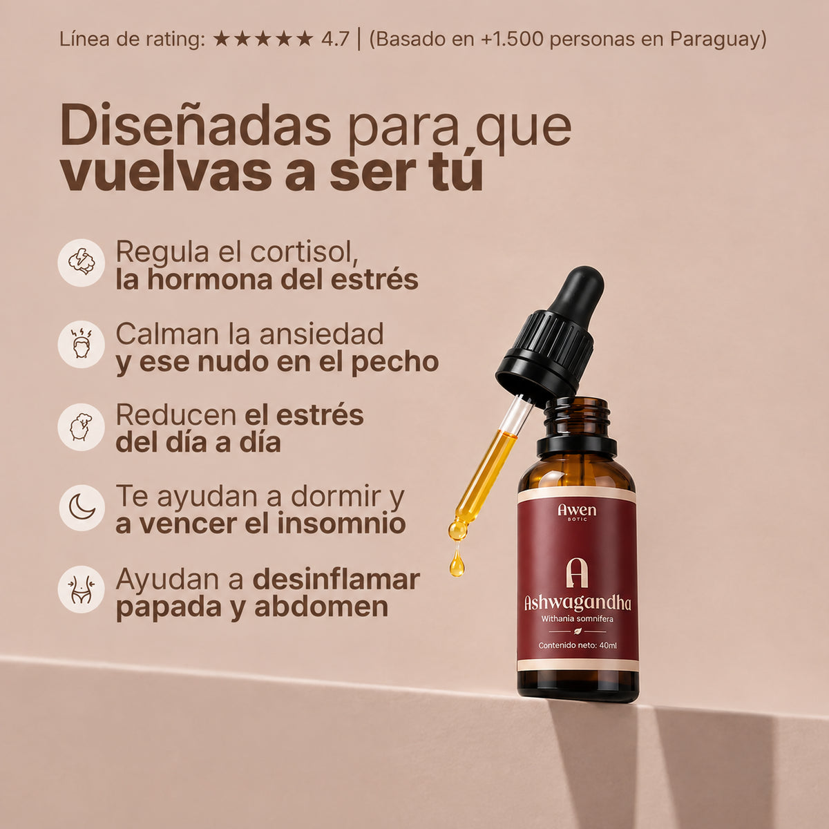 Awen® Ashwagandha en gotas (30ml)